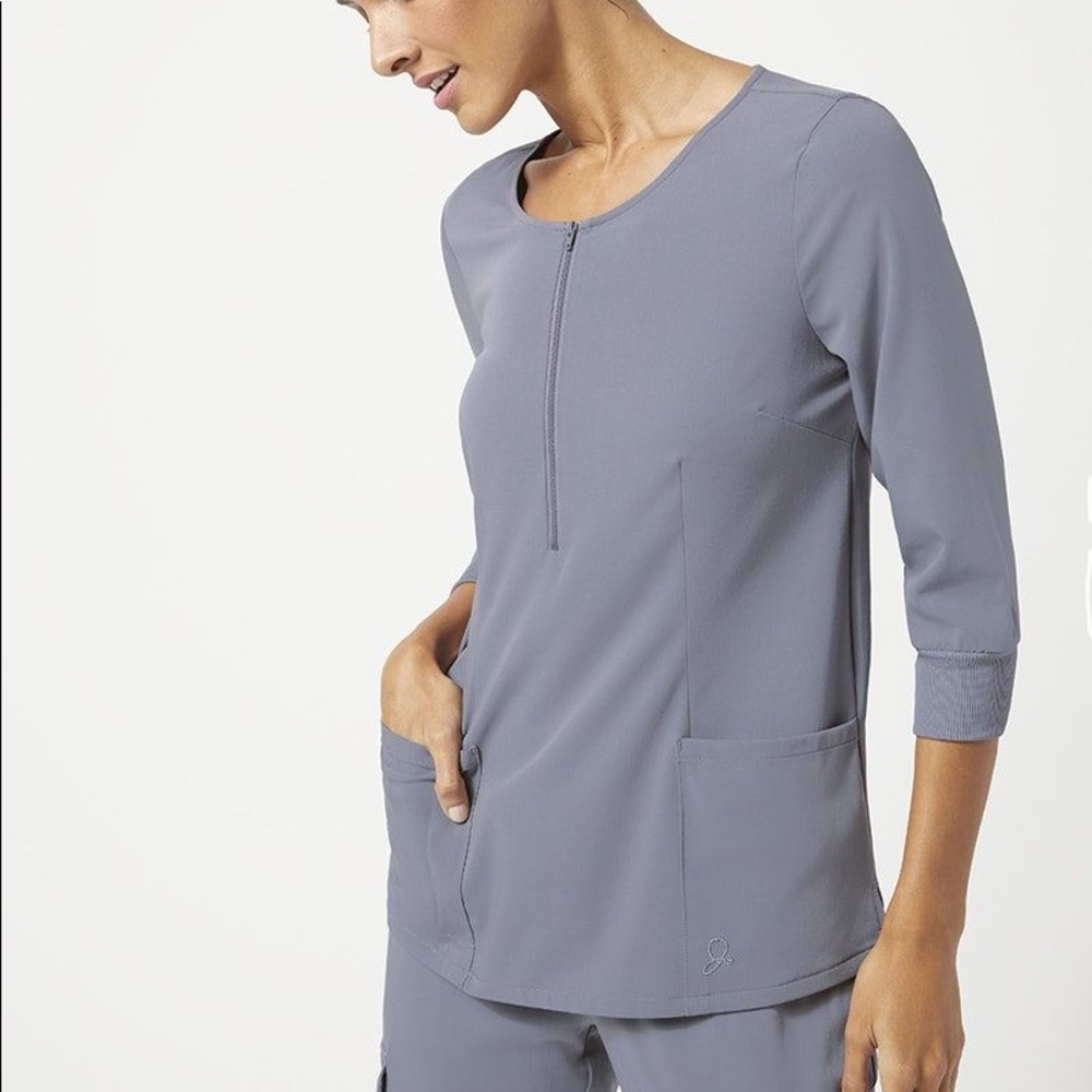 Grey scrub top